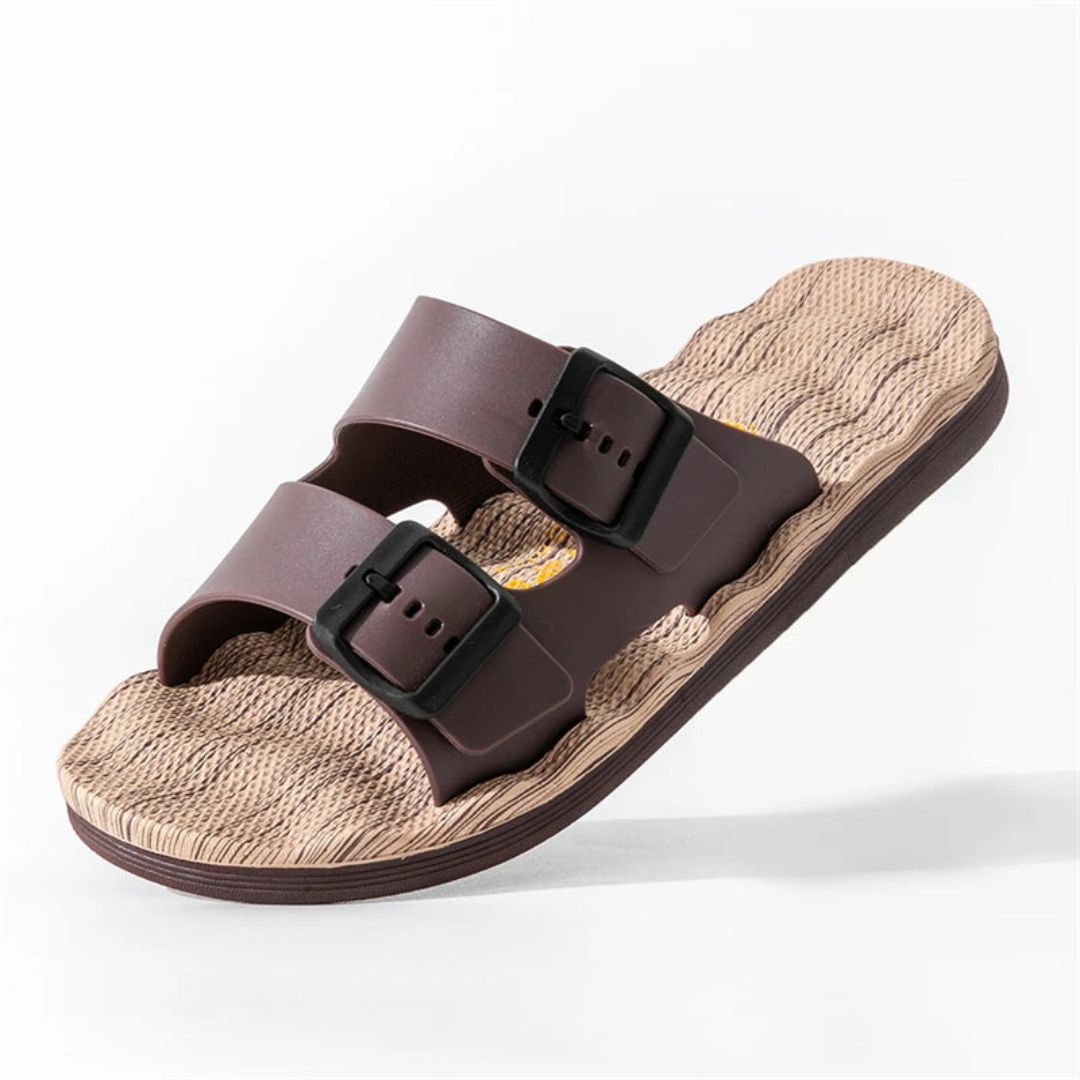 Sandales Malcom Coastwalk Par Amawinc Sangles Réglables À Double Boucle Semelle Confort Texturée Légères Antidérapantes