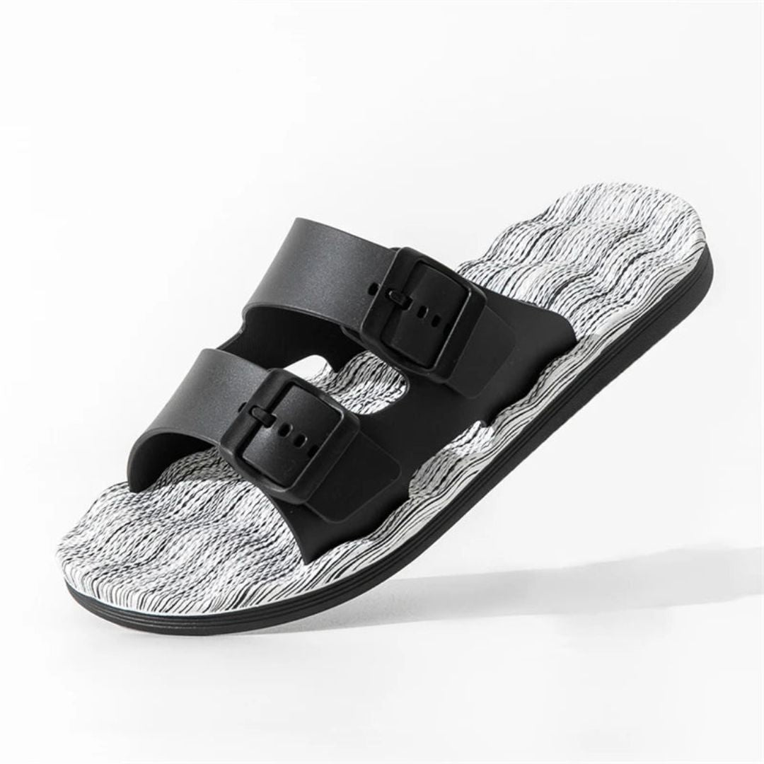 Sandales Malcom Coastwalk Par Amawinc Sangles Réglables À Double Boucle Semelle Confort Texturée Légères Antidérapantes