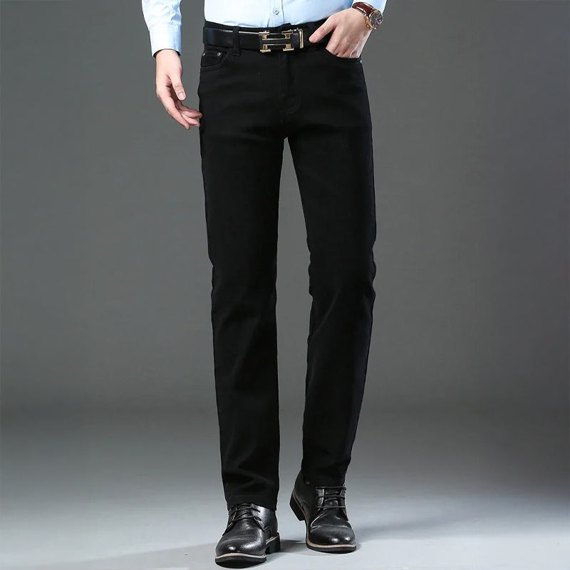 Amawinc Pantalon Homme Coupe Fuselée en Coton Mélangé Avec Cinq Poches Allure Nordisk Flair Tailorisée