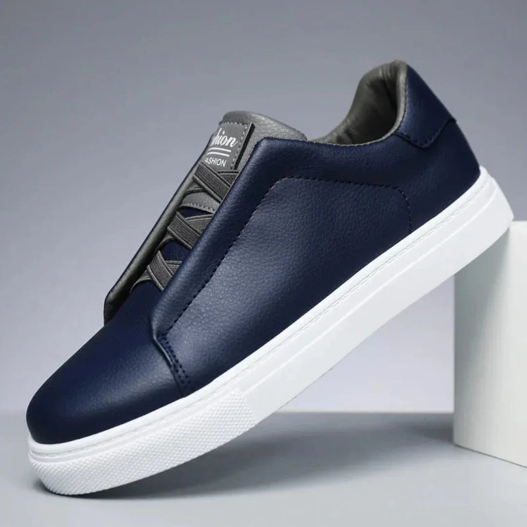 Marco Luxe Sneakers Pour Homme En Cuir Synthétique Premium Design Minimaliste Confort Tout Au Long De La Journée