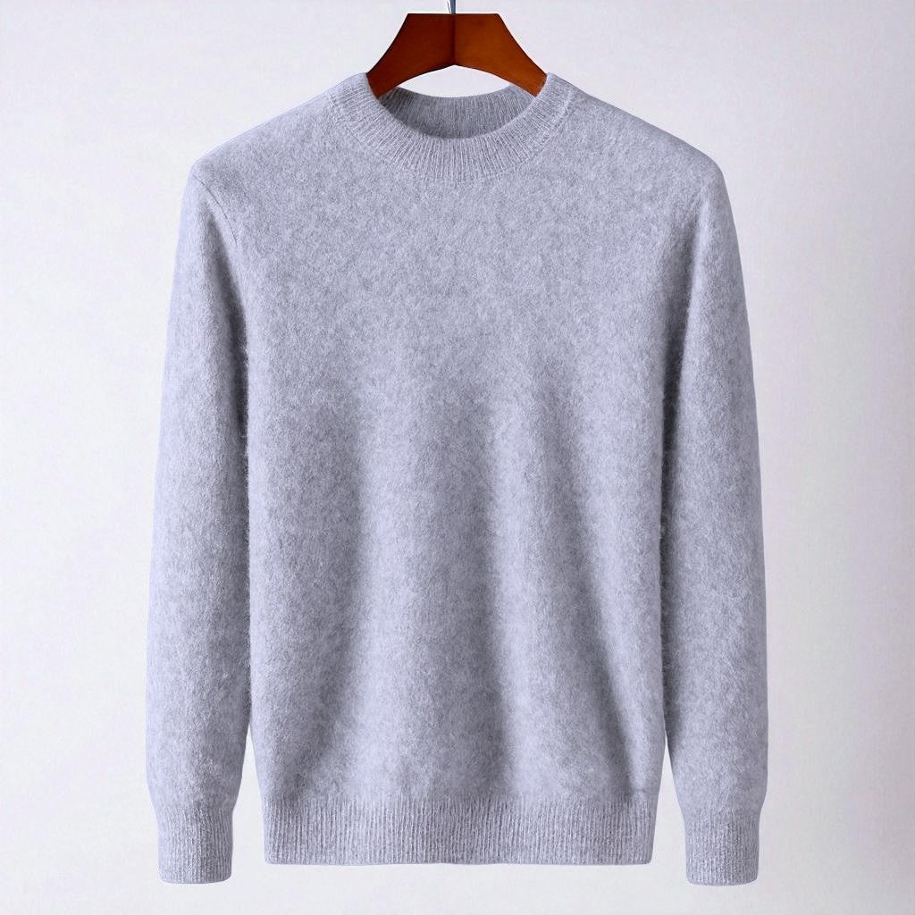 Marcon Cachemire Mongolien À 100 Pour Cent Pull Col Rond Italien Haut De Gamme Luxe