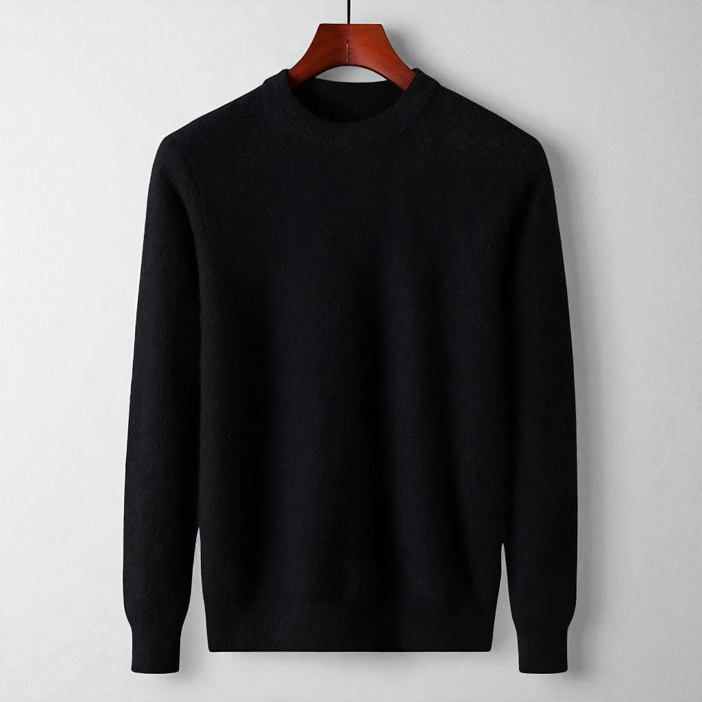 Marcon Cachemire Mongolien À 100 Pour Cent Pull Col Rond Italien Haut De Gamme Luxe
