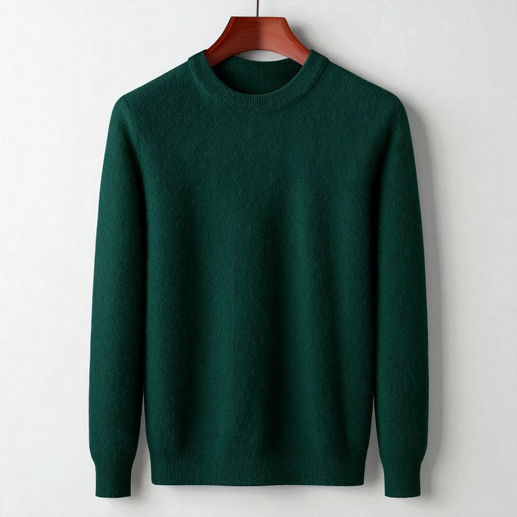 Marcon Cachemire Mongolien À 100 Pour Cent Pull Col Rond Italien Haut De Gamme Luxe