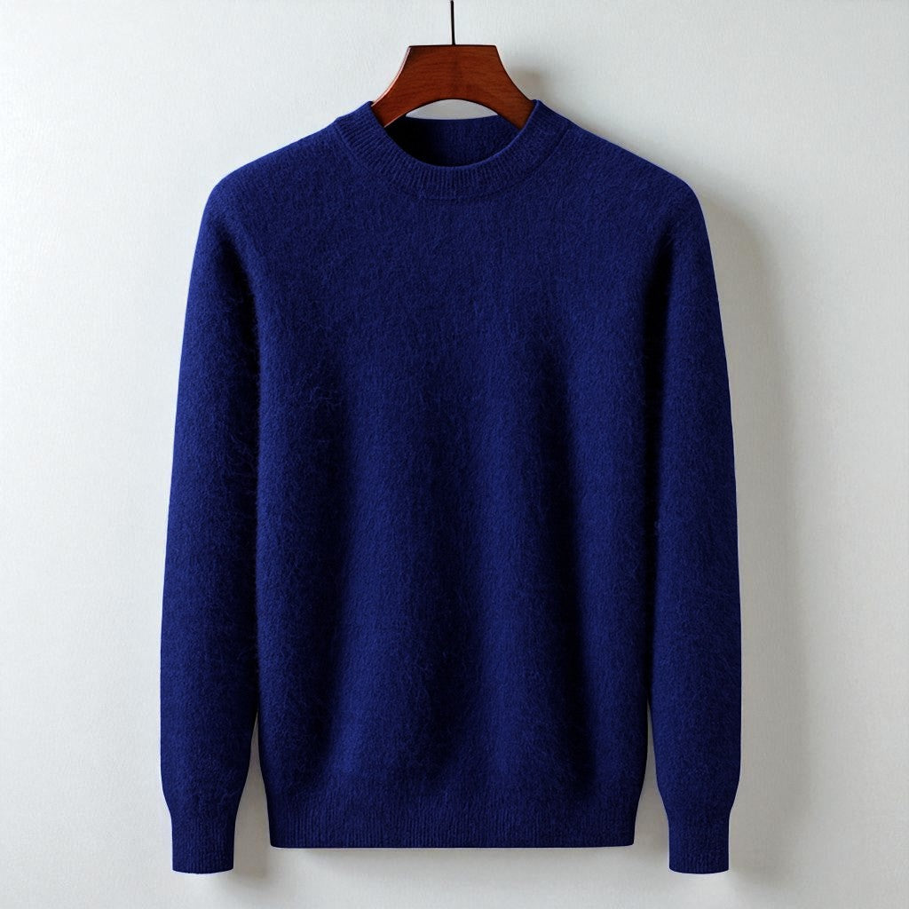 Marcon Cachemire Mongolien À 100 Pour Cent Pull Col Rond Italien Haut De Gamme Luxe