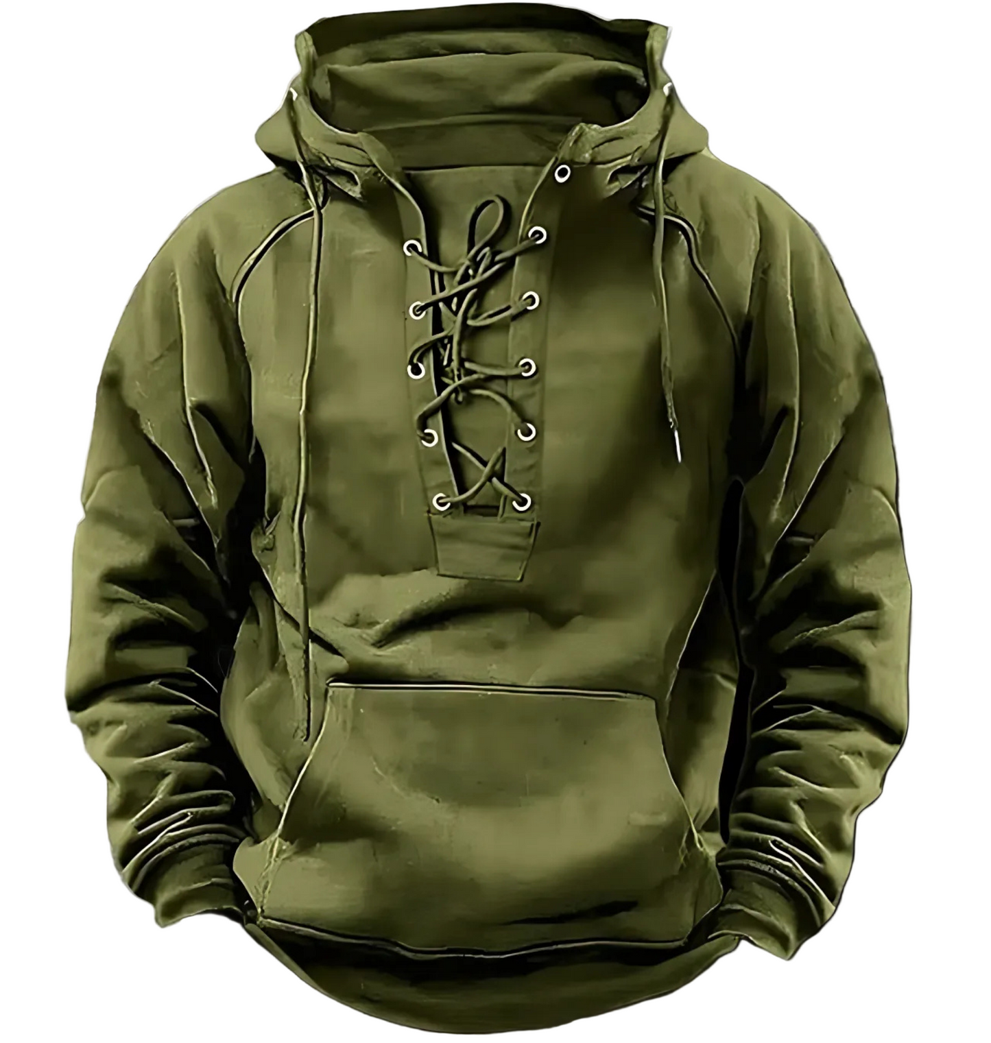 Pull À Capuche En Maille Pour Homme Avec Laçage Avant Décontracté Pour Superposition Et Utilisation Quotidienne