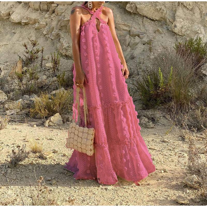 Robe Longue Solara Tiered Maxi Légère Et Aérienne Pour Jours D'Été Ensoleillés Et Confortable