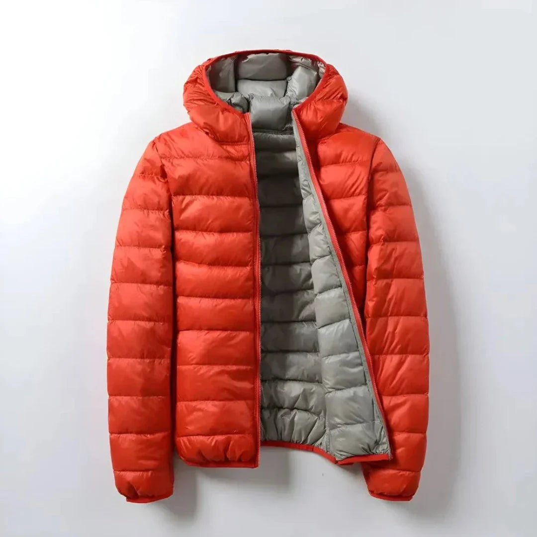 Mariss Manteau Doudoune En Duvet D'Oie Léger Ultra Chaud Intérieur Colorblock Bicolore Résistant Au Vent