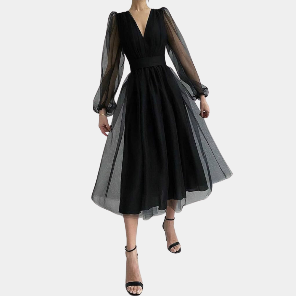 Damen-Midikleid Marlene: Elegantes Tüllkleid