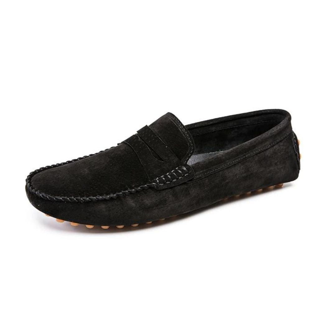 Mocassins Mateo Luxe En Daim Premium Finition Doublure Respirante Enfilage Sans Effort Silhouette Épurée