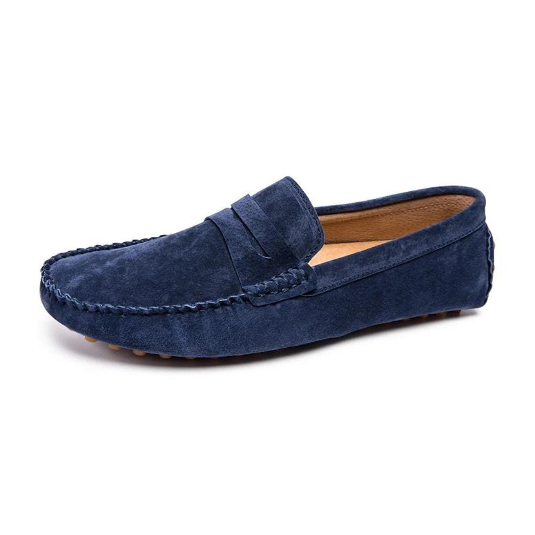 Mocassins Mateo Luxe En Daim Premium Finition Doublure Respirante Enfilage Sans Effort Silhouette Épurée