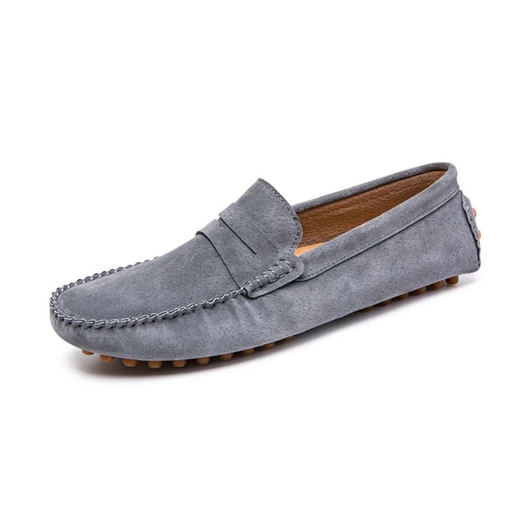 Mocassins Mateo Luxe En Daim Premium Finition Doublure Respirante Enfilage Sans Effort Silhouette Épurée