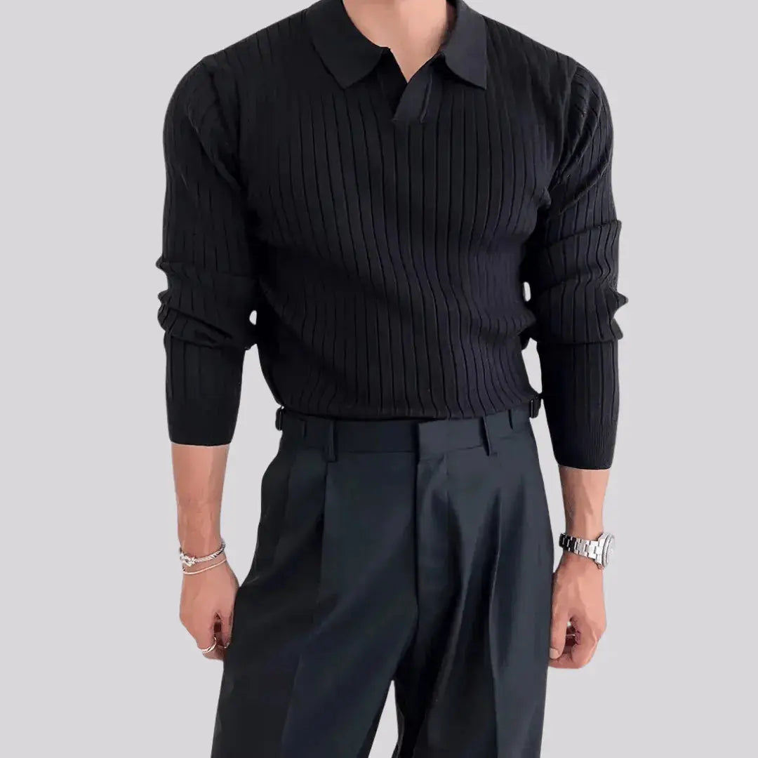 Pull Muscle Fit Amawinc Pour Homme En Tricot Ultra Doux Édition Finale Limitée Cinquante Pourcent de Remise