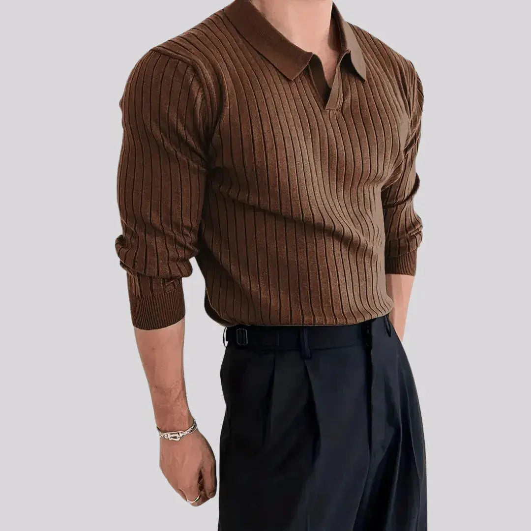 Pull Muscle Fit Amawinc Pour Homme En Tricot Ultra Doux Édition Finale Limitée Cinquante Pourcent de Remise