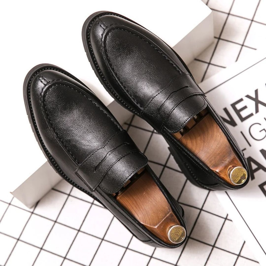 Mocassins Penny En Cuir Maximilian Pour Homme Confortables Semelle Légère Et Élégants