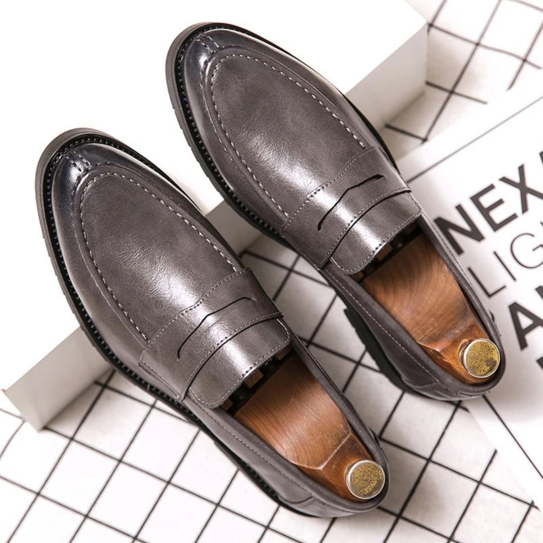 Mocassins Penny En Cuir Maximilian Pour Homme Confortables Semelle Légère Et Élégants