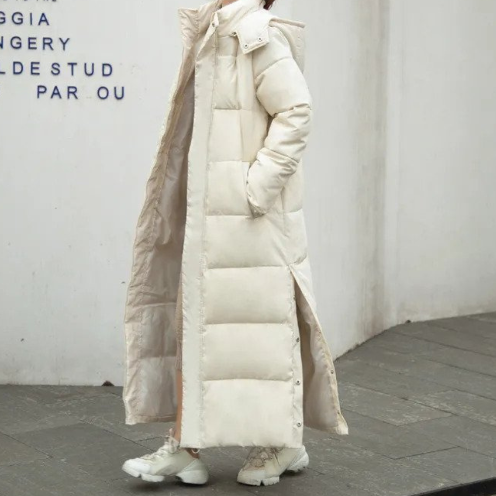 Fiona Manteau Long Matelassé Chaud Pour Femmes Élégant Confortable Par Amawinc Et Raffiné