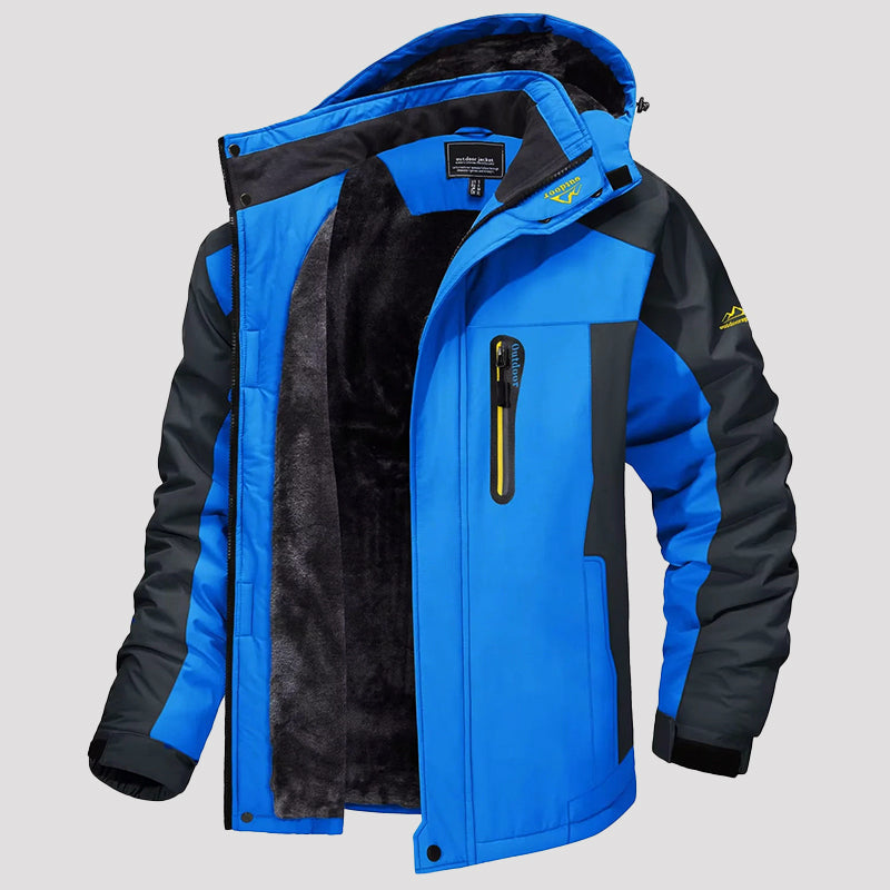 Amawinc Veste Imperméable Camouflage Homme Avec Doublure Polaire Capuche Détachable Manteau D'hiver Extérieur