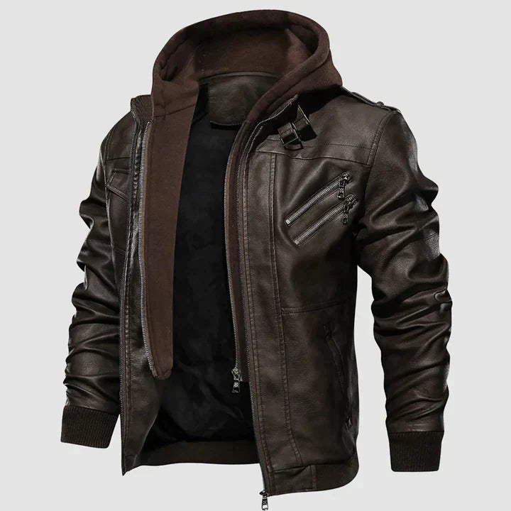 Matthew Leather Motorcycle Jacket