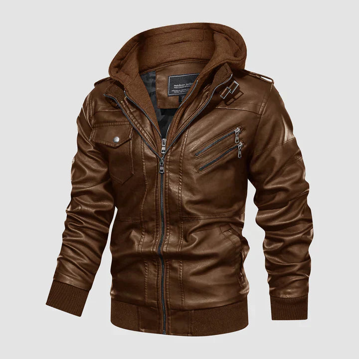 Matthew Leather Motorcycle Jacket