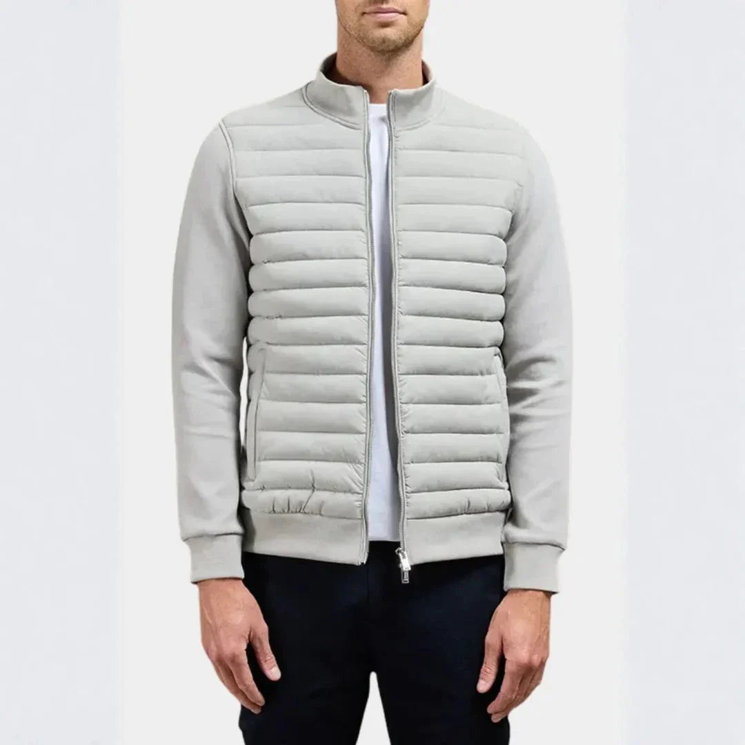 Waylynn Veste Hybride Matelassée Pour Homme Avec Avant Rembourré Léger Col Montant Et Manches Douces Pour Mouvement
