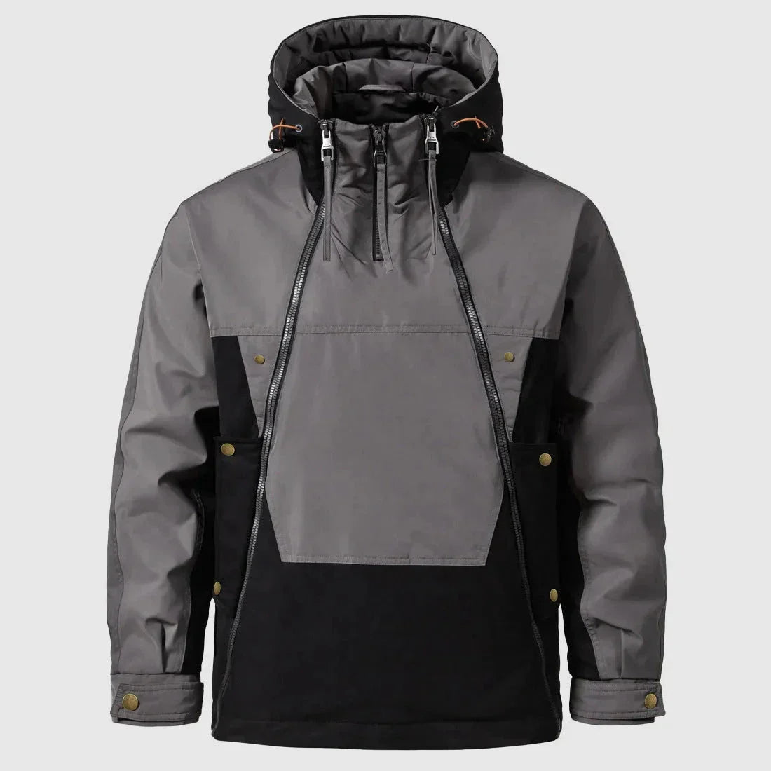 Veste Matelassée Isolante Imperméable Pour Homme Avec Capuche Ajustable Et Coque Extérieure