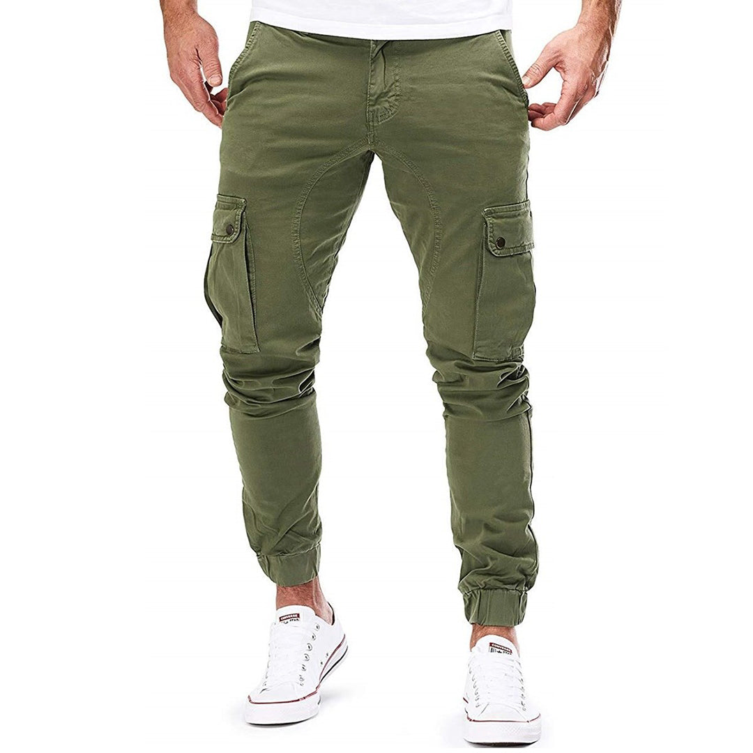 Pantalon Cargo Homme Décontracté Avec Multipoches Pour Plein Air Et Usage Quotidien Amawinc