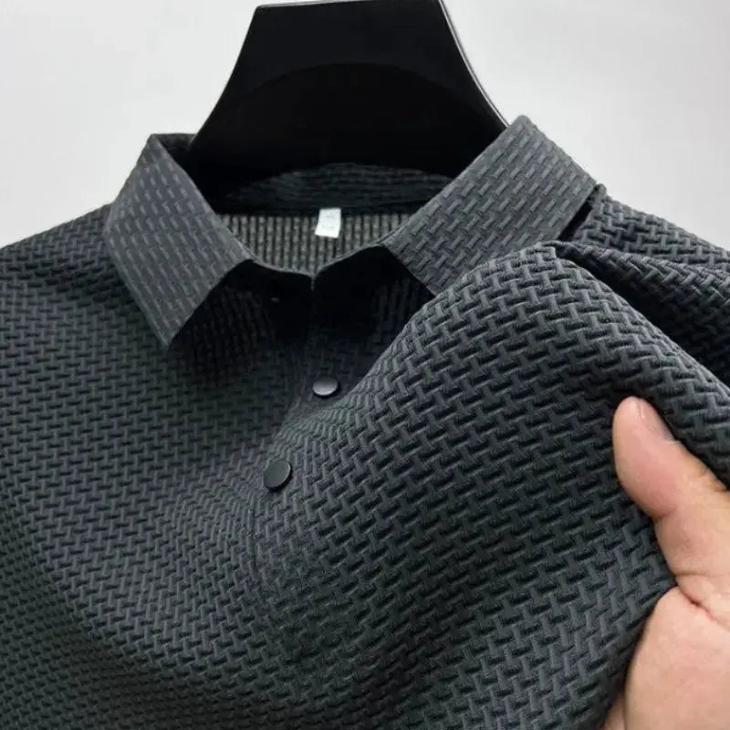 Polo De Golf Homme Amawinc Valiant Respirant Léger Évacuation De L Humidité Performance Pour Golfeurs