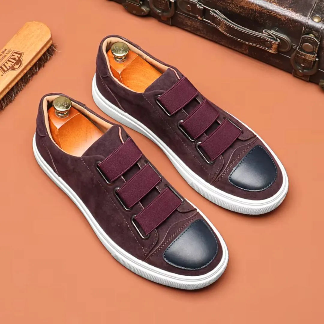 Mico EdgeForm Baskets Pour Hommes Avec Sangles Élastiques Semelle Rembourrée À Enfiler Streetwear Chaussures