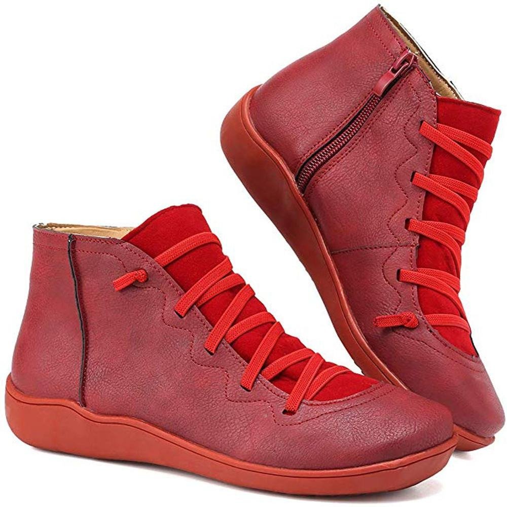 Bottes de Cheville à Lacets Minimalistes pour Femmes Élégantes et Polyvalentes pour toutes Occasions