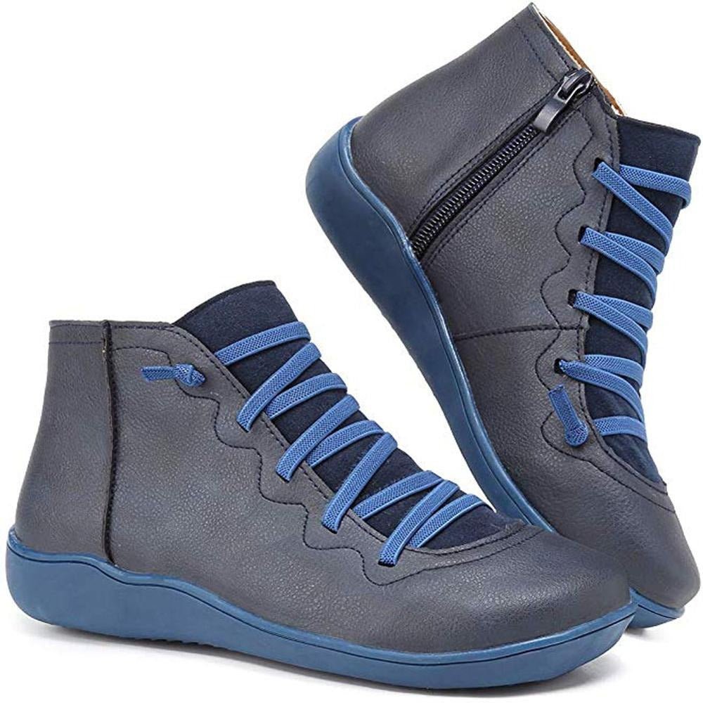 Bottes de Cheville à Lacets Minimalistes pour Femmes Élégantes et Polyvalentes pour toutes Occasions