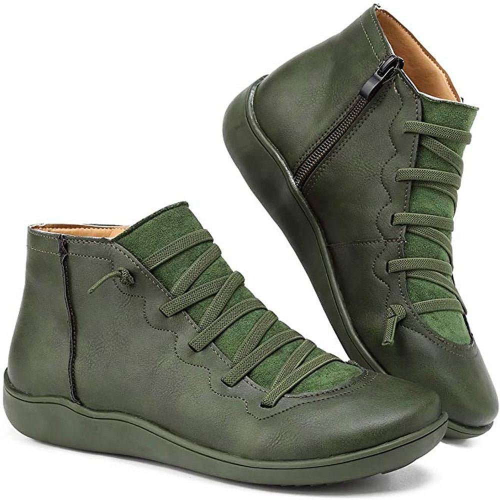 Bottes de Cheville à Lacets Minimalistes pour Femmes Élégantes et Polyvalentes pour toutes Occasions