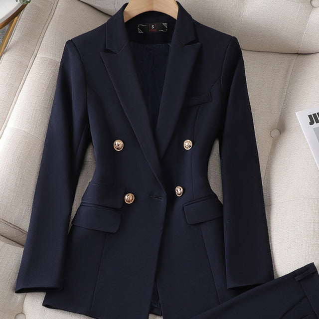 Avelena Damen Blazer und Hose