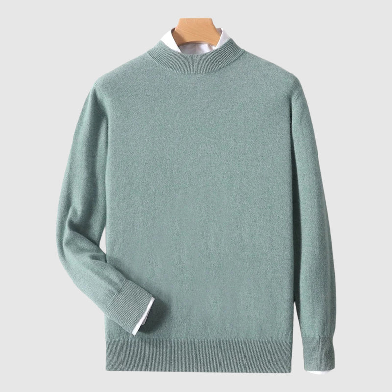 Pull en Laine Moderne à Col Rond Minimaliste Confort Léger et Élégance Épurée Contemporaine