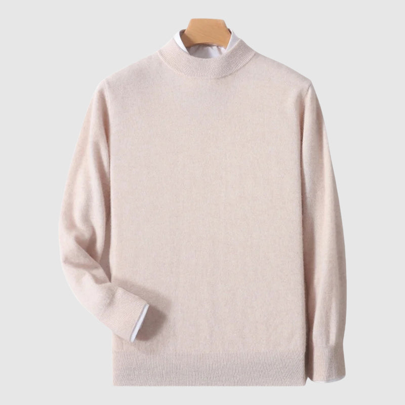 Pull en Laine Moderne à Col Rond Minimaliste Confort Léger et Élégance Épurée Contemporaine