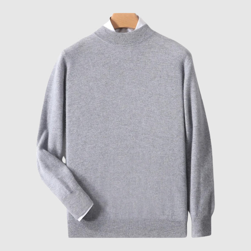 Pull en Laine Moderne à Col Rond Minimaliste Confort Léger et Élégance Épurée Contemporaine