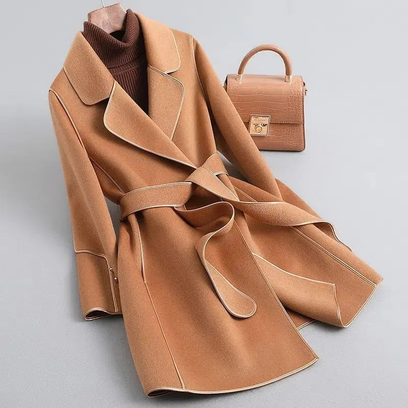 Manteau Hiver Pour Femmes Coupe Moderne Slim Fit En Mélange De Laine Doux Pour Un Style Chic Et Chaud