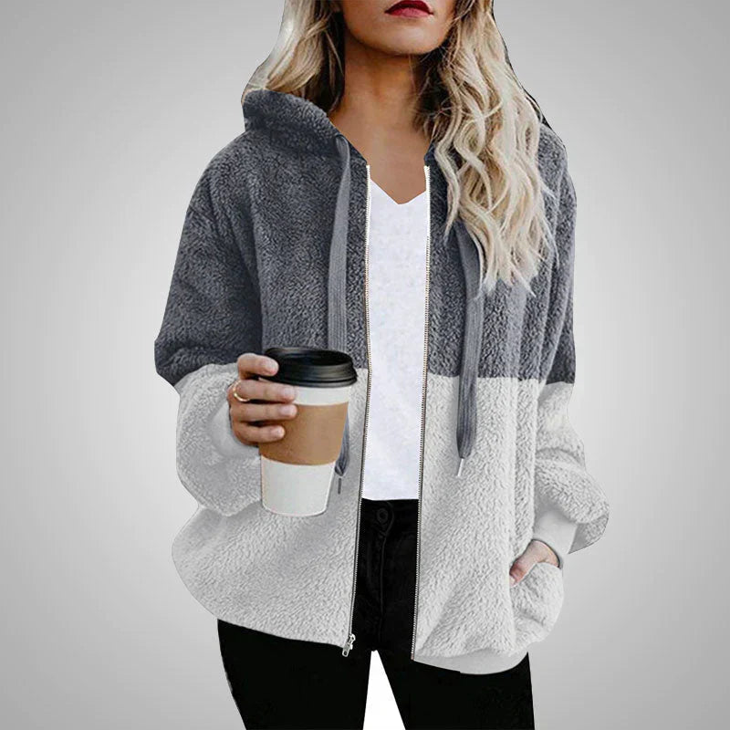 Damen Fleece Kapuzenjacke: Fudus, stylisch und flauschig
