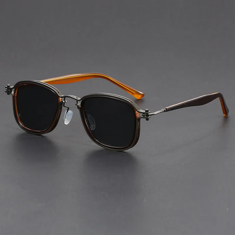 Lunettes De Soleil Monroe Trail Style Rétro Carré Finition Subtile Et Confort Léger Avec Plaquettes Nasales Ajustables