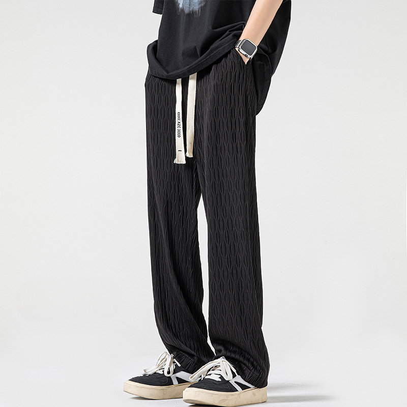 Montego Joggeurs Décontractés Texturés avec Cordon Distinctif et Drapé Léger pour Style Urbain