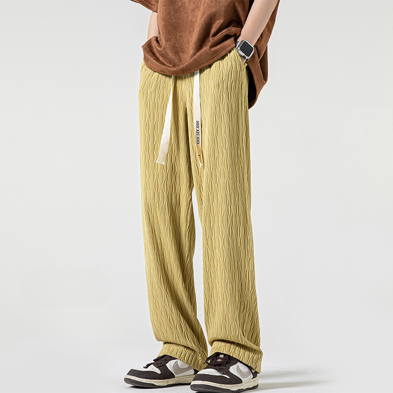 Montego Joggeurs Décontractés Texturés avec Cordon Distinctif et Drapé Léger pour Style Urbain