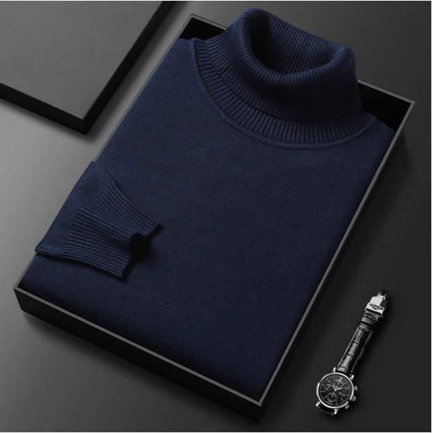 Pull Col Roulé Premium Pour Homme Amawinc Durable Et Chic Pour L'Hiver Confortable Et Élégant