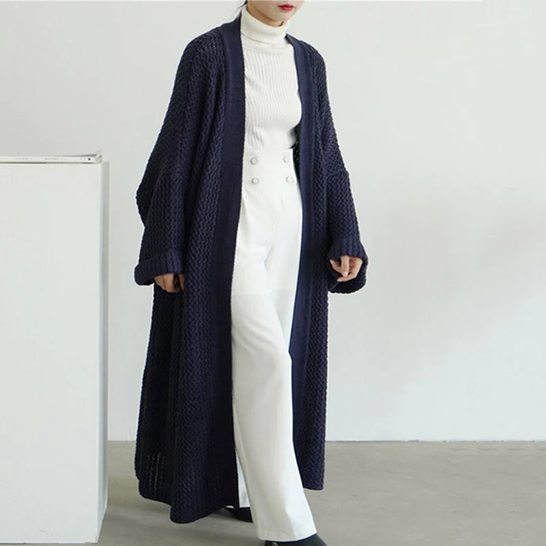 Harper Cardigan D’Hiver Ouvert Pour Femmes Maille Oversize Décontractée Pour Superposer Facilement Avec Style