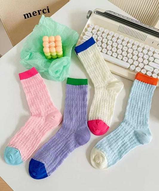 Nouvelles chaussettes mi-mollet respirantes ajourées en maille - Amawinc