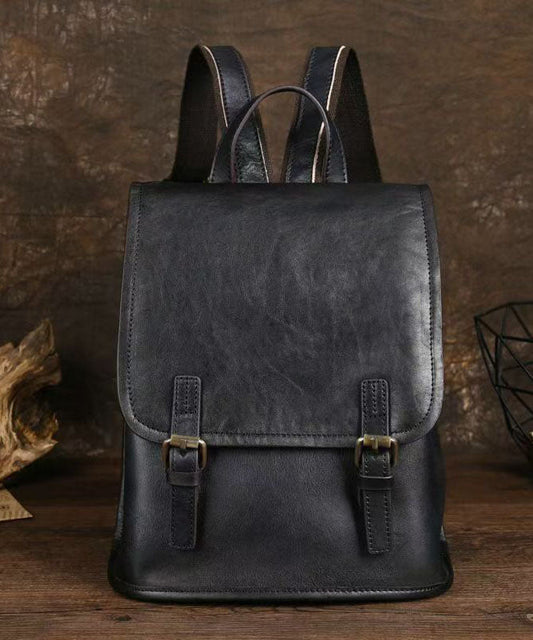 Nouveau sac à dos élégant en cuir de veau de grande capacité - Amawinc