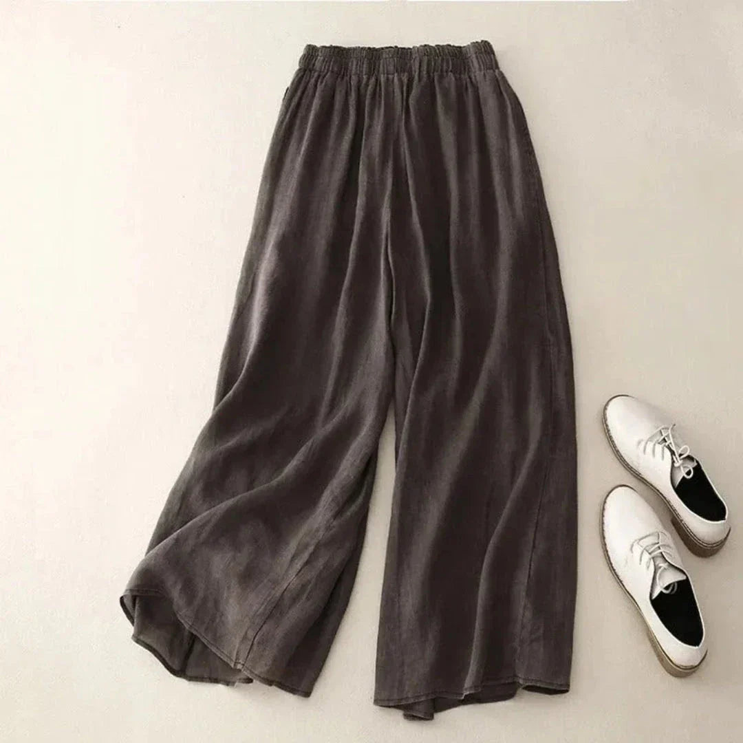 Pantalon Ample En Lin Nicki Amawinc À Jambe Large Pour Été Décontracté Et Sorties Weekends