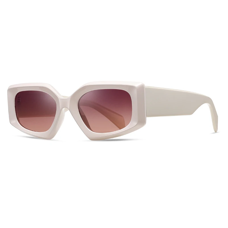 Lunettes de Soleil Noires Icônes Angulaires Oversize Avec Verres Sombres Protection UV