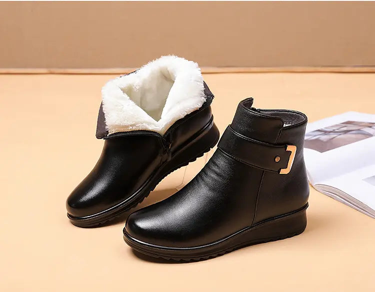Bottes D'Hiver Antidérapantes Pour Femmes Chaudes Et Confortables Pour La Vie Urbaine Et Les Balades