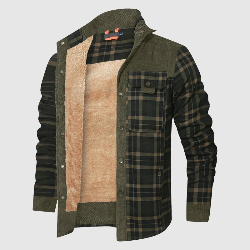Veste Extérieure À Carreaux Sherpa Northwind Pour Aventure Plein Air En Mélange Coton Polyester