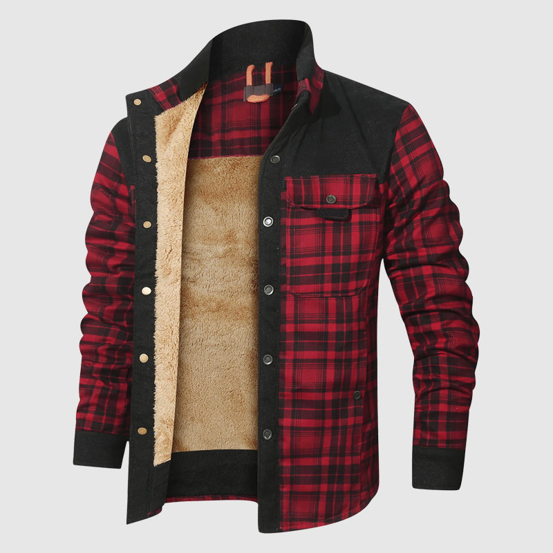 Veste Extérieure À Carreaux Sherpa Northwind Pour Aventure Plein Air En Mélange Coton Polyester