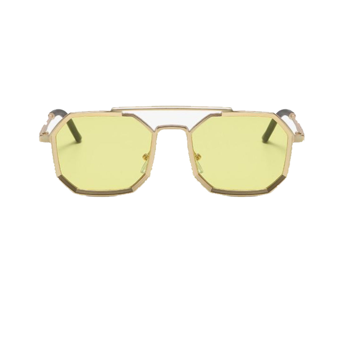 Lunettes De Soleil Iron Seven Aviateur En Résine Avec Lentilles Acryliques Pour Un Style Subtil Et Luxueux